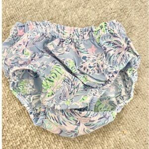 Lilly Pulitzer Bloomers Diaper Cover 6-12 Months Green Tiger Blue Pink Green